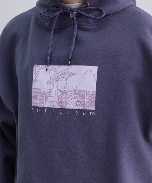 VIS（ビス）の「【ともわか×DISCUS ATHLETIC(R)】【WEB限定】裏毛カットオフプルパーカー（パーカー・レディース・ホワイト/パープル/ブラック・FREE）」の12枚目の写真