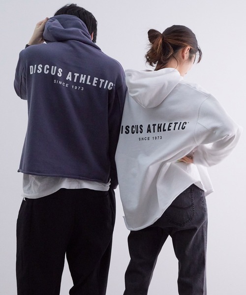 VIS（ビス）の「【ともわか×DISCUS ATHLETIC(R)】【WEB限定】裏毛カットオフプルパーカー（パーカー・レディース・ホワイト/パープル/ブラック・FREE）」の9枚目の写真