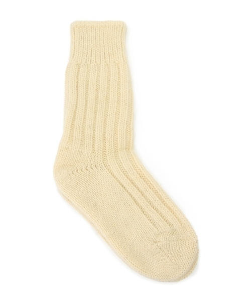 BEAMS BOY（ビームスボーイ）の「CONNEMARA SOCKS / JACOB シープ ソックス 14FW（ソックス/靴下・レディース・ホワイト・ONE SIZE）」の5枚目の写真