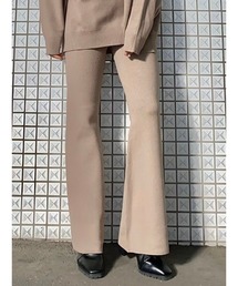 EGOIST | 高密度ニットフレアパンツ(その他パンツ)