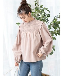 fifth | ピーチスキンプチハイギャザーブラウス(シャツ/ブラウス)