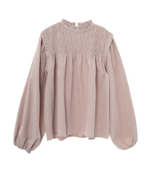 fifth(フィフス)の「ピーチスキンプチハイギャザーブラウス(シャツ/ブラウス・レディース・ブラック/ベージュ・MEDIUM)」の11枚目の写真