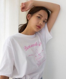 『LARTIGENT/ラーティゼン』RABBIT T-SHIRT/ラビットデザイン 半袖Tシャツ