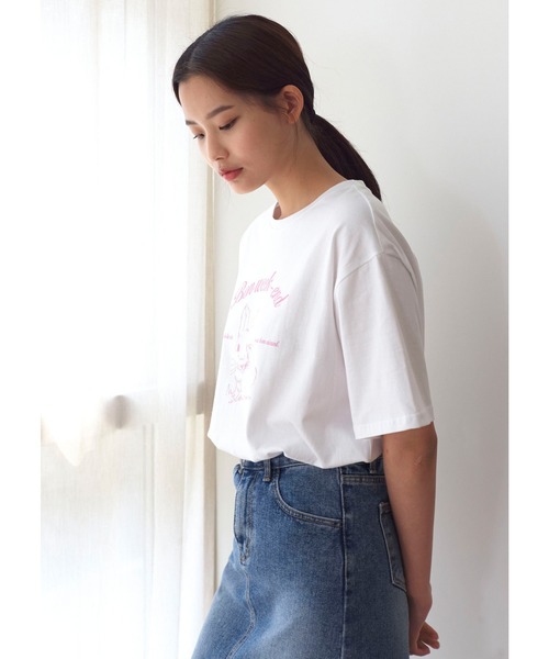 ラビット♡　運賃込 LARTIGENT/ラーティゼン』RABBIT T-SHIRT/ラビットデザイン 半袖T