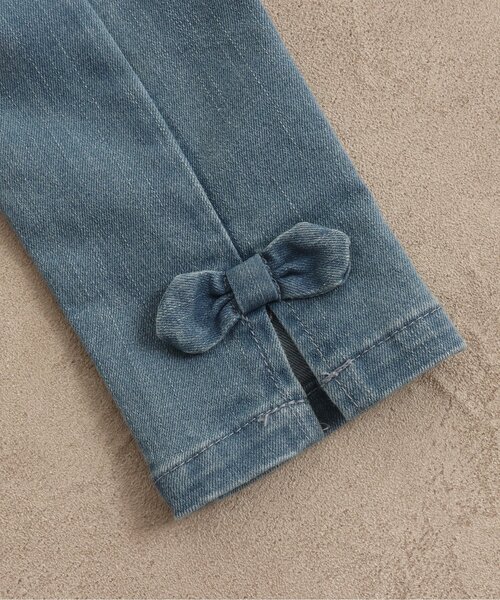 apres les cours（アプレレクール）の「WEB限定うしろスリット＆りぼんテーパードパンツ 9分丈（その他パンツ・キッズ・ベージュ/インディゴブルー/グリーン/オレンジ・80/90/100/110/120/130/140）」の18枚目の写真