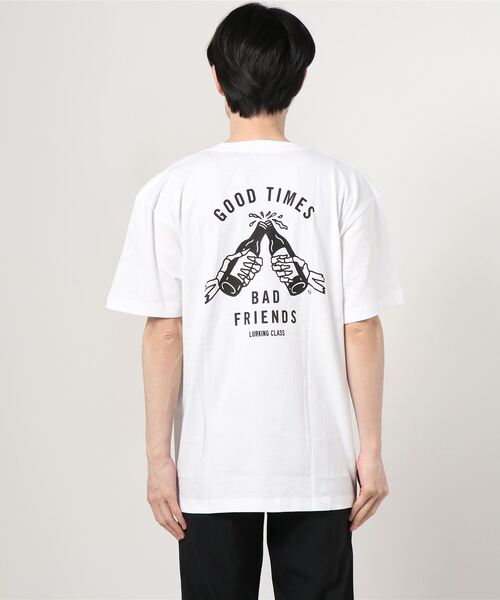 LURKING CLASS(ラーキングクラス)の「【ムラサスポーツ別注】LURKING CLASS/ラーキングクラス ルーズシルエット バックプリントTシャツ ST21STMS003(Tシャツ/カットソー・メンズ・ホワイト/ブラック・XL/L/M)」の4枚目の写真