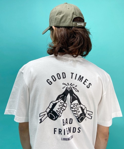 LURKING CLASS(ラーキングクラス)の「【ムラサスポーツ別注】LURKING CLASS/ラーキングクラス ルーズシルエット バックプリントTシャツ ST21STMS003(Tシャツ/カットソー・メンズ・ホワイト/ブラック・XL/L/M)」の11枚目の写真