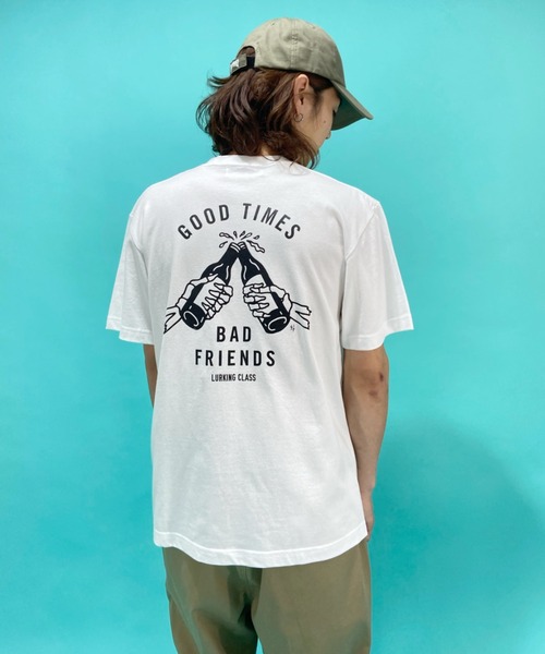 LURKING CLASS(ラーキングクラス)の「【ムラサスポーツ別注】LURKING CLASS/ラーキングクラス ルーズシルエット バックプリントTシャツ ST21STMS003(Tシャツ/カットソー・メンズ・ホワイト/ブラック・XL/L/M)」の10枚目の写真