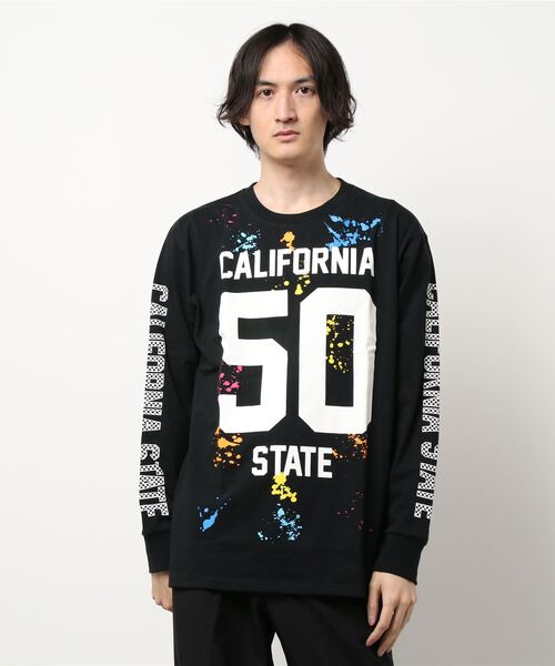 NO WAY(ノーウェイ)の「【Bl】CALIFORNIAロゴ長袖Tシャツ 天竺(Tシャツ/カットソー・メンズ・ホワイト/ブラック/グレー・LARGE/MEDIUM)」の7枚目の写真