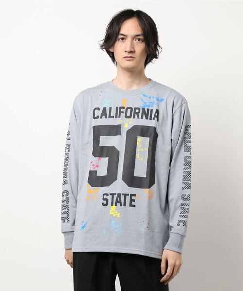 NO WAY(ノーウェイ)の「【Bl】CALIFORNIAロゴ長袖Tシャツ 天竺(Tシャツ/カットソー・メンズ・ホワイト/ブラック/グレー・LARGE/MEDIUM)」の9枚目の写真