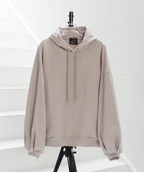 Loose/ルース（ルース）の「ヘビーウェイト ワイドバルーンパーカー（パーカー・メンズ・ライトグレー/グレイッシュベージュ/グレイッシュブルー・S/M/L）」の8枚目の写真