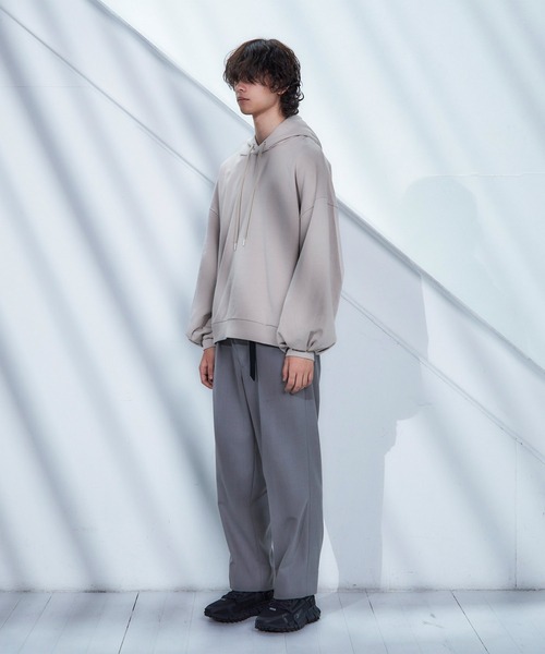 Loose/ルース（ルース）の「ヘビーウェイト ワイドバルーンパーカー（パーカー・メンズ・ライトグレー/グレイッシュベージュ/グレイッシュブルー・S/M/L）」の21枚目の写真