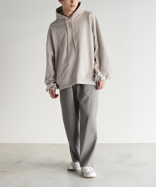 Loose/ルース（ルース）の「ヘビーウェイト ワイドバルーンパーカー（パーカー・メンズ・ライトグレー/グレイッシュベージュ/グレイッシュブルー・S/M/L）」の22枚目の写真