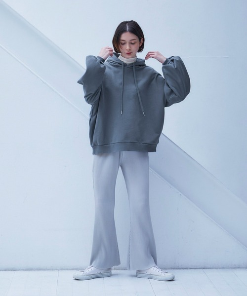 Loose/ルース（ルース）の「ヘビーウェイト ワイドバルーンパーカー（パーカー・メンズ・ライトグレー/グレイッシュベージュ/グレイッシュブルー・S/M/L）」の18枚目の写真