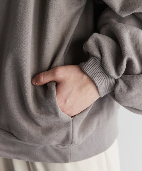 Loose/ルース（ルース）の「ヘビーウェイト ワイドバルーンパーカー（パーカー・メンズ・ライトグレー/グレイッシュベージュ/グレイッシュブルー・S/M/L）」の15枚目の写真