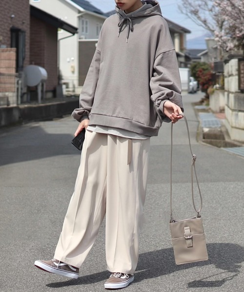 Loose/ルース（ルース）の「ヘビーウェイト ワイドバルーンパーカー（パーカー・メンズ・ライトグレー/グレイッシュベージュ/グレイッシュブルー・S/M/L）」の20枚目の写真