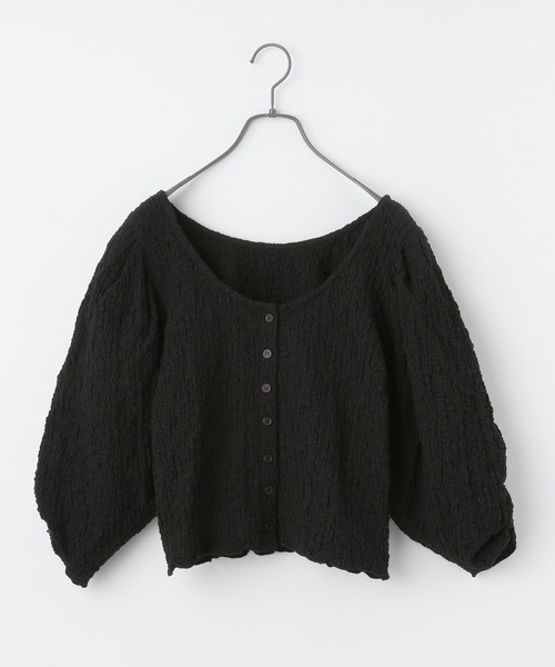 Heather（ヘザー）の「２ＷＡＹポコポコカットソー　944226（Tシャツ/カットソー・レディース・グリーン/ブラック/アイボリー・FREE）」の22枚目の写真