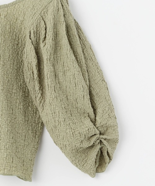 Heather（ヘザー）の「２ＷＡＹポコポコカットソー　944226（Tシャツ/カットソー・レディース・グリーン/ブラック/アイボリー・FREE）」の20枚目の写真