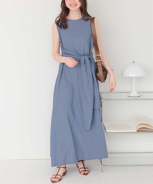 ★マッシモドゥッティ★ リネン混 バルーンワンピース ☆マッシモドゥッティ☆ リネン混 バルーンワンピース ﾘﾈﾝ混2way