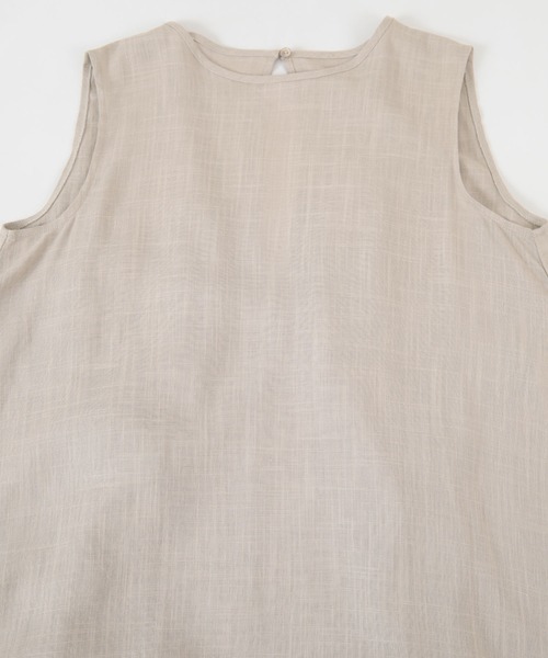 titivate（ティティベイト）の「リネン混2wayリボンマキシワンピース（ワンピース・レディース・ブラック/レッド/ライトブラウン/グレイッシュベージュ/ブルー・S/M/L/PS(XS－S)）」の15枚目の写真