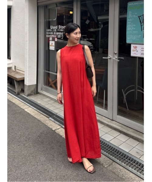 titivate（ティティベイト）の「リネン混2wayリボンマキシ