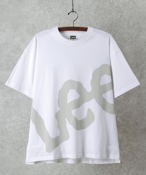 Lee(リー)の「【LEE/リー】ビッグロゴ プリントTシャツ(Tシャツ/カットソー・メンズ・ホワイト×ライム/ベージュ/ホワイト×ブラック/ホワイト×ブルー/ホワイト×グレー・M/L/XL)」の3枚目の写真