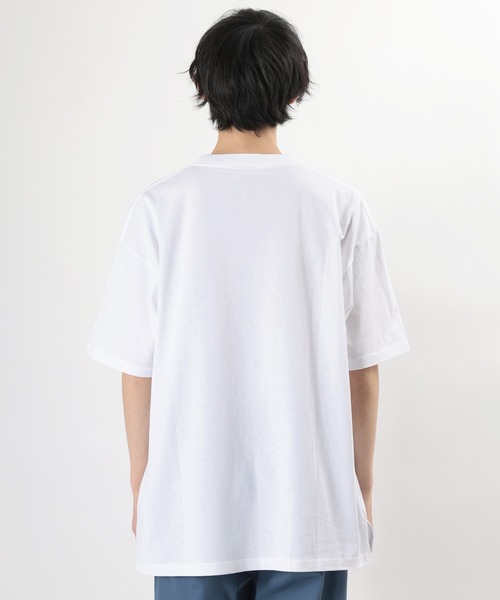 Lee(リー)の「【LEE/リー】ビッグロゴ プリントTシャツ(Tシャツ/カットソー・メンズ・ホワイト×ライム/ベージュ/ホワイト×ブラック/ホワイト×ブルー/ホワイト×グレー・M/L/XL)」の15枚目の写真