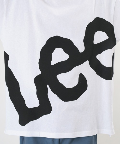 Lee(リー)の「【LEE/リー】ビッグロゴ プリントTシャツ(Tシャツ/カットソー・メンズ・ホワイト×ライム/ベージュ/ホワイト×ブラック/ホワイト×ブルー/ホワイト×グレー・M/L/XL)」の14枚目の写真