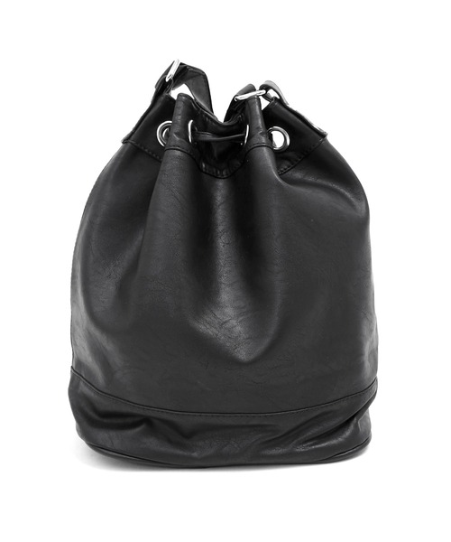 Figments（フィグメンツ）の「ライダース巾着ショルダーバッグ（ショルダーバッグ・レディース・ブラック・FREE）」の4枚目の写真