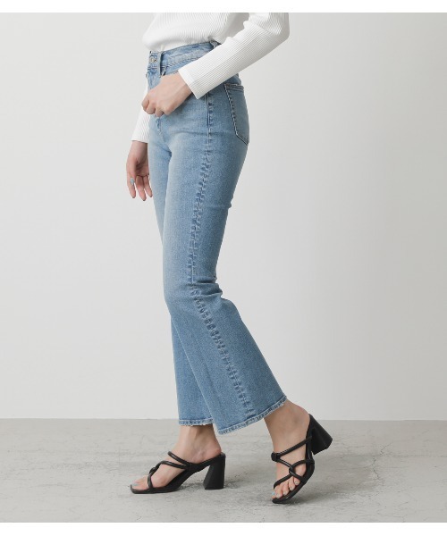 マウジー　ハイウエストフレアパンツ HIGH WAIST DENIM FLARE/ハイウエスデニムフレア（デニムパンツ