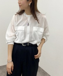 apres jour mignon | シアーニットシャツ 【ZOZOTOWN限定アイテム】(シャツ/ブラウス)