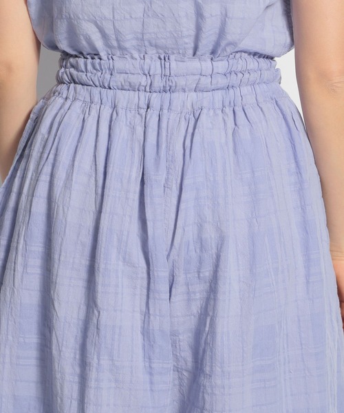 ichi（イチ）の「【ichi(イチ)】シャドーチェック柄パンツ（その他パンツ・レディース・ホワイト/ブラック/ラベンダー・FREE）」の6枚目の写真