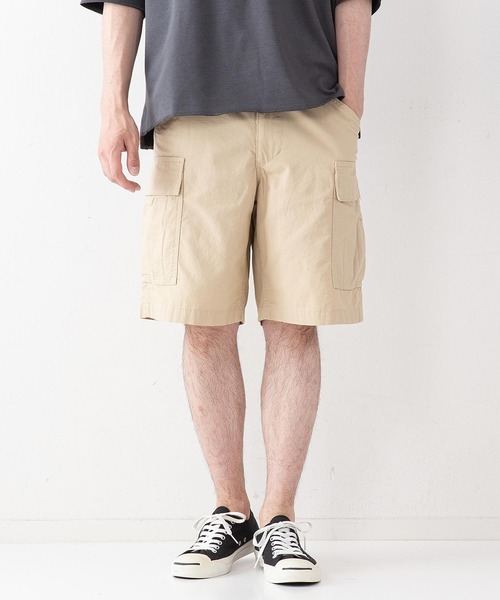 LB/S (エルビーエス)の「【BLUE STANDARD】リップストップカーゴショートパンツ(カーゴパンツ・メンズ・グリーン/ベージュ/ブラック・MEDIUM/X-LARGE/LARGE)」の1枚目の写真