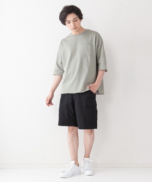 LB/S (エルビーエス)の「【BLUE STANDARD】リップストップカーゴショートパンツ(カーゴパンツ・メンズ・グリーン/ベージュ/ブラック・MEDIUM/X-LARGE/LARGE)」の4枚目の写真