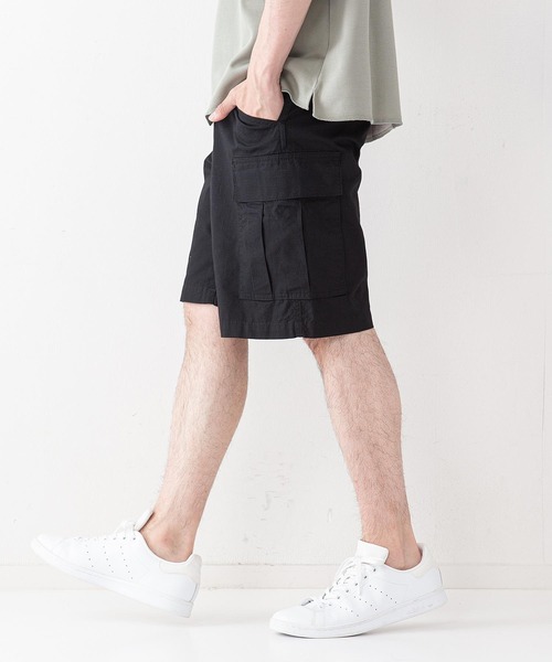 LB/S (エルビーエス)の「【BLUE STANDARD】リップストップカーゴショートパンツ(カーゴパンツ・メンズ・グリーン/ベージュ/ブラック・MEDIUM/X-LARGE/LARGE)」の7枚目の写真