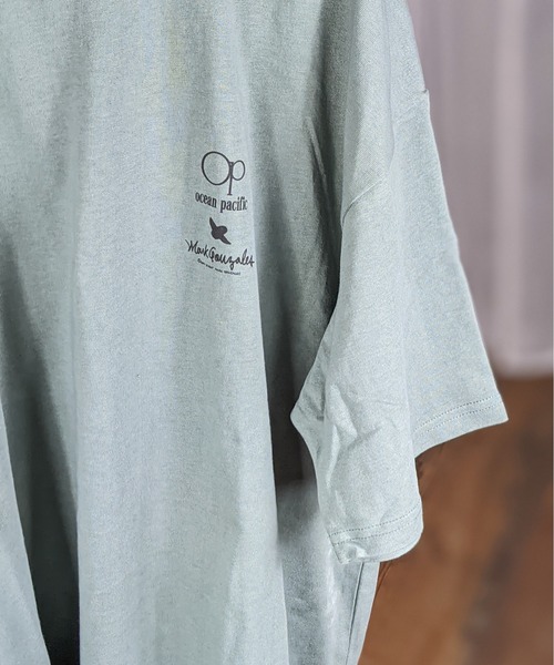 Mark Gonzales(マーク・ゴンザレス)の「MARK GONZALES×OCEAN PACIFIC/マークゴンザレス×オーシャンパシフィック "SURF"イラストプリントTEE(Tシャツ/カットソー・メンズ・ホワイト/ブラック/ベージュ/ミント・MEDIUM/LARGE/X-LARGE)」の22枚目の写真