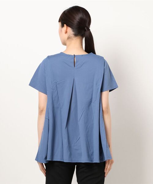 NICOLE white（ニコルホワイト）の「フレアーＴシャツ（Tシャツ/カットソー・レディース・ブラック/オフホワイト/オレンジ/ブルー・FREE）」の22枚目の写真