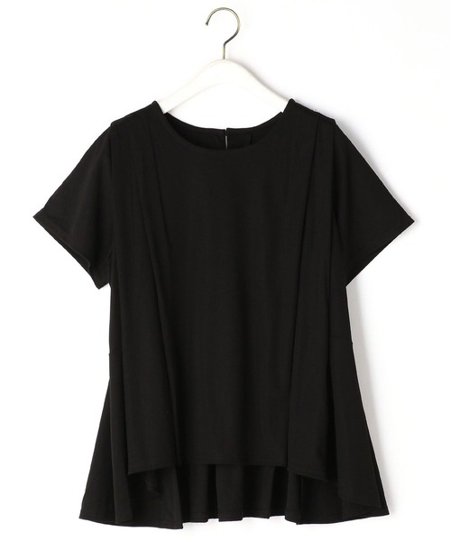 NICOLE white（ニコルホワイト）の「フレアーＴシャツ（Tシャツ/カットソー・レディース・ブラック/オフホワイト/オレンジ/ブルー・FREE）」の7枚目の写真