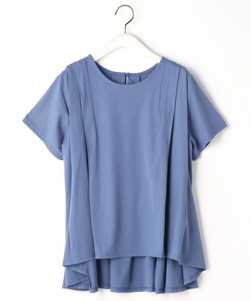 NICOLE white（ニコルホワイト）の「フレアーＴシャツ（Tシャツ/カットソー・レディース・ブラック/オフホワイト/オレンジ/ブルー・FREE）」の8枚目の写真