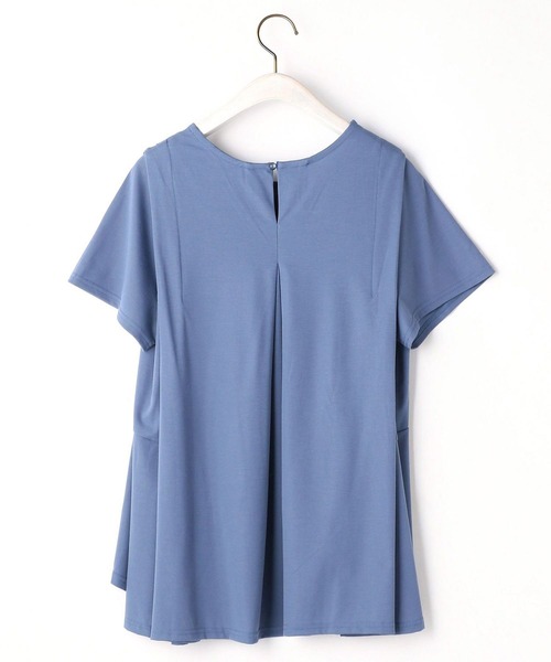 NICOLE white（ニコルホワイト）の「フレアーＴシャツ（Tシャツ/カットソー・レディース・ブラック/オフホワイト/オレンジ/ブルー・FREE）」の9枚目の写真