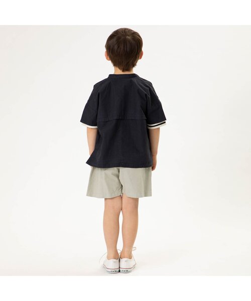 F.O.U（エフオーユー）の「トレイナーイージーショーツ 5分丈（その他パンツ・キッズ・ブラウン/グレー・110/120/130/140/100）」の4枚目の写真