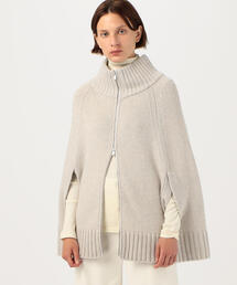 タグ付 ギャルリーヴィー ファインウール ジップアップ カーディガン 2021✨ ファインウール シャツカラー オーバーカーディガン｜トゥモローランド