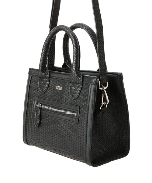 GYDA（ジェイダ）の「EMBOSSEDスクエアBAG（ハンドバッグ・レディース・ブラック/キャメル・FREE）」の4枚目の写真