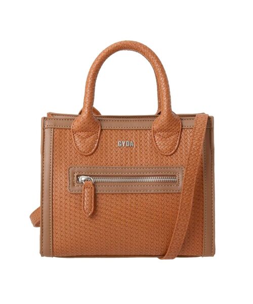 GYDA（ジェイダ）の「EMBOSSEDスクエアBAG（ハンドバッグ・レディース・ブラック/キャメル・FREE）」の14枚目の写真