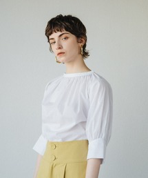 ACCL | コットン ギャザーブラウス(シャツ/ブラウス)
