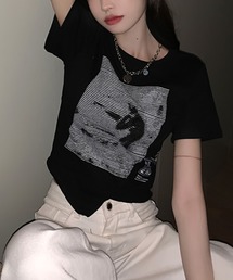 Ulysses（ユリシス）の「イラストプリントＴシャツ（Tシャツ/カットソー）」