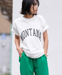 coca（coca） | シルキータッチカレッジプリントTシャツ(Tシャツ/カットソー)