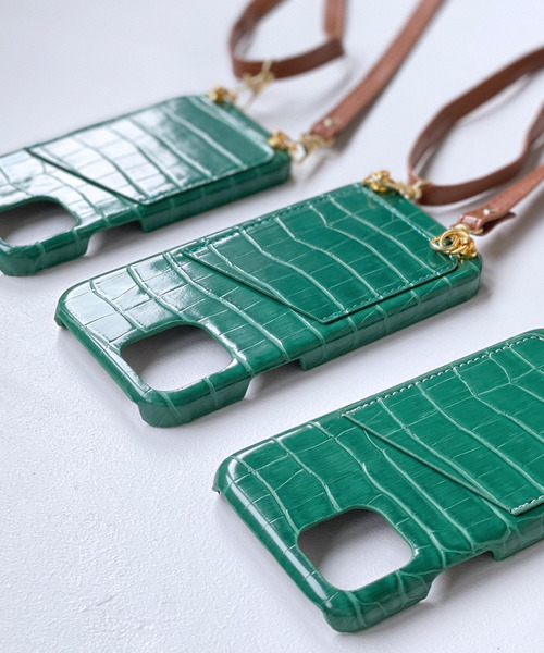 c.u.l（シーユーエル）の「【c.u.l】クロコ風型押し スマホショルダー カード入れ iPhoneカバー アイフォンケース ipc573（スマホケース/カバー・レディース・ブラウン/ブラック/グリーン・I/Q/P/D/J/K/A/O/N/V/U/T）」の18枚目の写真