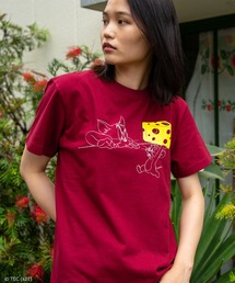 トムとジェリー Tシャツ バーガンディー