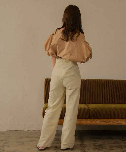 I_am（アイアム）の「design balloon shirt（シャツ/ブラウス・レディース・ホワイト/ベージュ/ブラウン・FREE）」の17枚目の写真